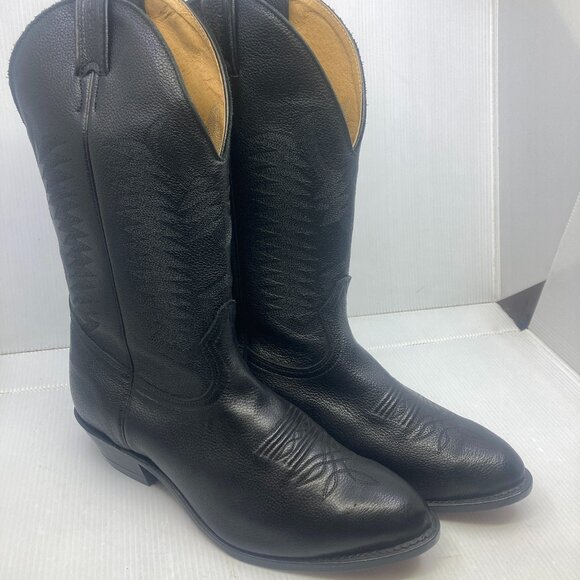 BOULET CANADA western cowboy NEW mens boots sz 9 1/2 5E - Picture 1 of 6